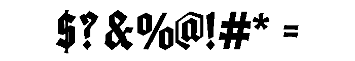 Winteroth Font OTHER CHARS