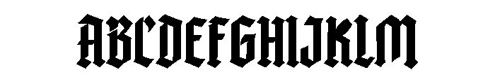 Winteroth Font UPPERCASE