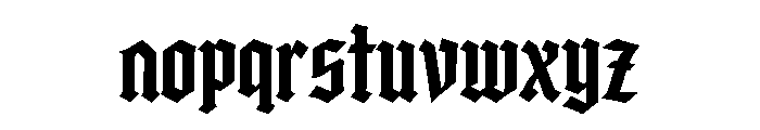 Winteroth Font LOWERCASE