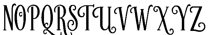 Winterwish Font UPPERCASE