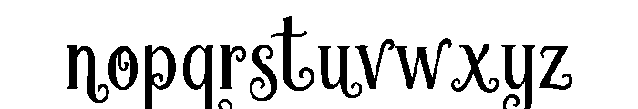 Winterwish Font LOWERCASE