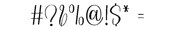 Wishday Modern Font OTHER CHARS