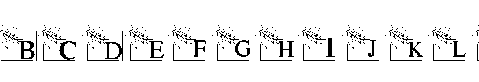 Wishes Frame Font UPPERCASE