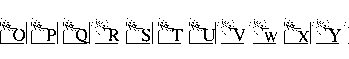 Wishes Frame Font UPPERCASE