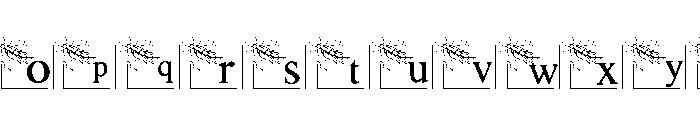 Wishes Frame Font LOWERCASE