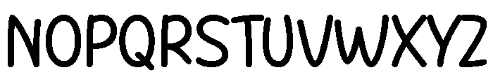 Wishful Teacher Font UPPERCASE