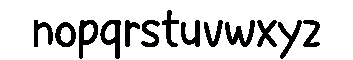 Wishful Teacher Font LOWERCASE