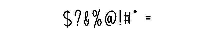 Wishlisht Font OTHER CHARS