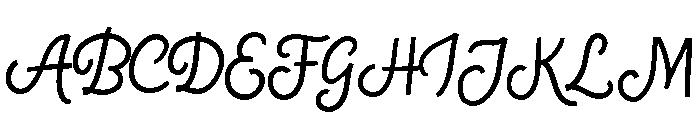 Wishlist Travel Script Font UPPERCASE