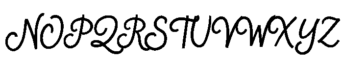 Wishlist Travel Script Font UPPERCASE