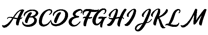 Wishmeluck Regular Font UPPERCASE