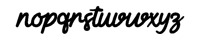Wishnut Script Font LOWERCASE