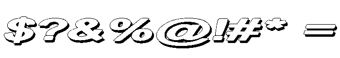 WisnueSansShadowSlant Font OTHER CHARS