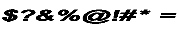 WisnueSansSlant Font OTHER CHARS