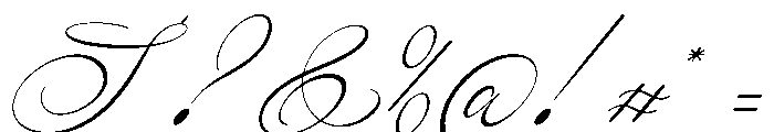 Wistallion Italic Font OTHER CHARS