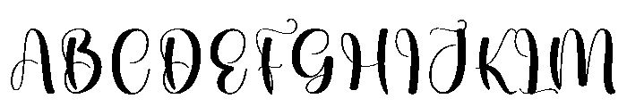Wisteria Delighted Font UPPERCASE