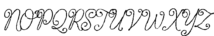 Wisteria Tale Font UPPERCASE