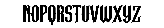 Witch Blackletter Font UPPERCASE