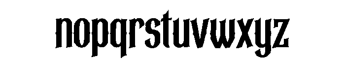 Witch Blackletter Font LOWERCASE