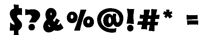 Witch Chunky Font OTHER CHARS