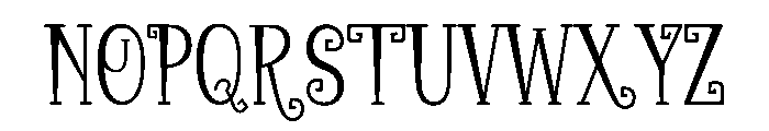 Witch MyStory Font UPPERCASE