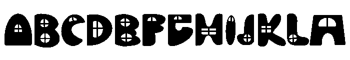 Witch house Font UPPERCASE
