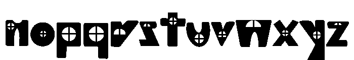 Witch house Font LOWERCASE
