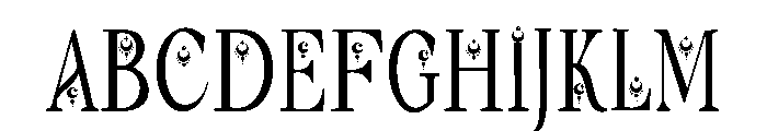 Witch moon Font UPPERCASE