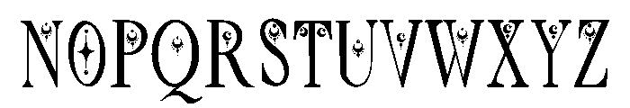 Witch moon Font UPPERCASE