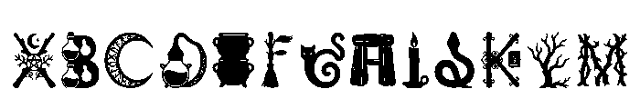 Witchcraft Regular Font UPPERCASE