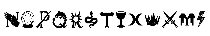 Witchcraft Regular Font LOWERCASE