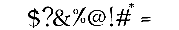 Witchy Shadow Font OTHER CHARS