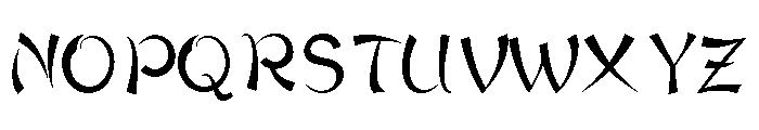 Witchy Shadow Font UPPERCASE