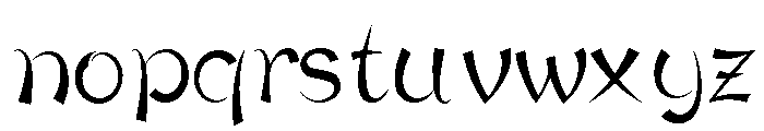 Witchy Shadow Font LOWERCASE