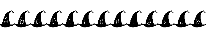 Witchy Whispers Font UPPERCASE