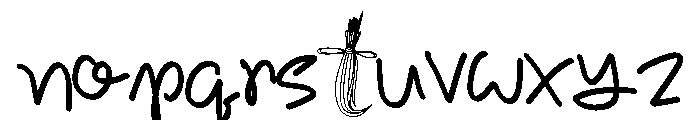 Witchy Whispers Font LOWERCASE