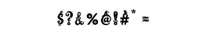 Witchy Wiggles Font OTHER CHARS