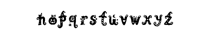 Witchy Wiggles Font LOWERCASE