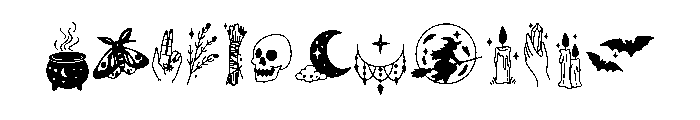 Witchy tattoo FONT
