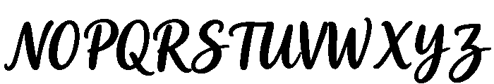 Without Friend Regular Font UPPERCASE