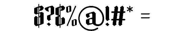 Without Sacrifice Font OTHER CHARS