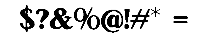 Wizards_Trail Font OTHER CHARS