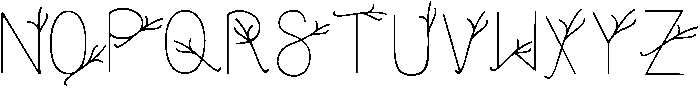 WINTER Regular otf (400) Font UPPERCASE