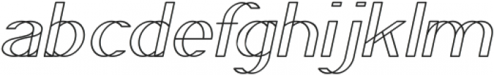 WIREFRAME Italic otf (400) Font LOWERCASE