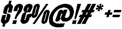 WISHNUT CONDENSED Italic otf (400) Font OTHER CHARS