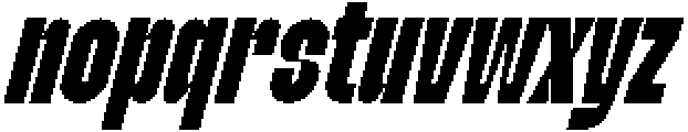 WISHNUT CONDENSED Italic otf (400) Font LOWERCASE