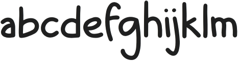 Wibble Wobble Regular otf (400) Font LOWERCASE