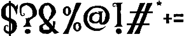 Wicked Broom Fs Regular otf (400) Font OTHER CHARS