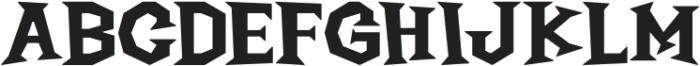 Wicked Night otf (400) Font UPPERCASE