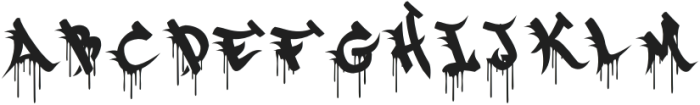 Wicked Paint otf (400) Font UPPERCASE